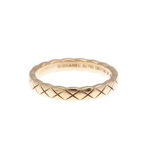 Chanel Coco Crush Ring Mini Model Pink Gold (18K) Fashion No Stone Band Ring